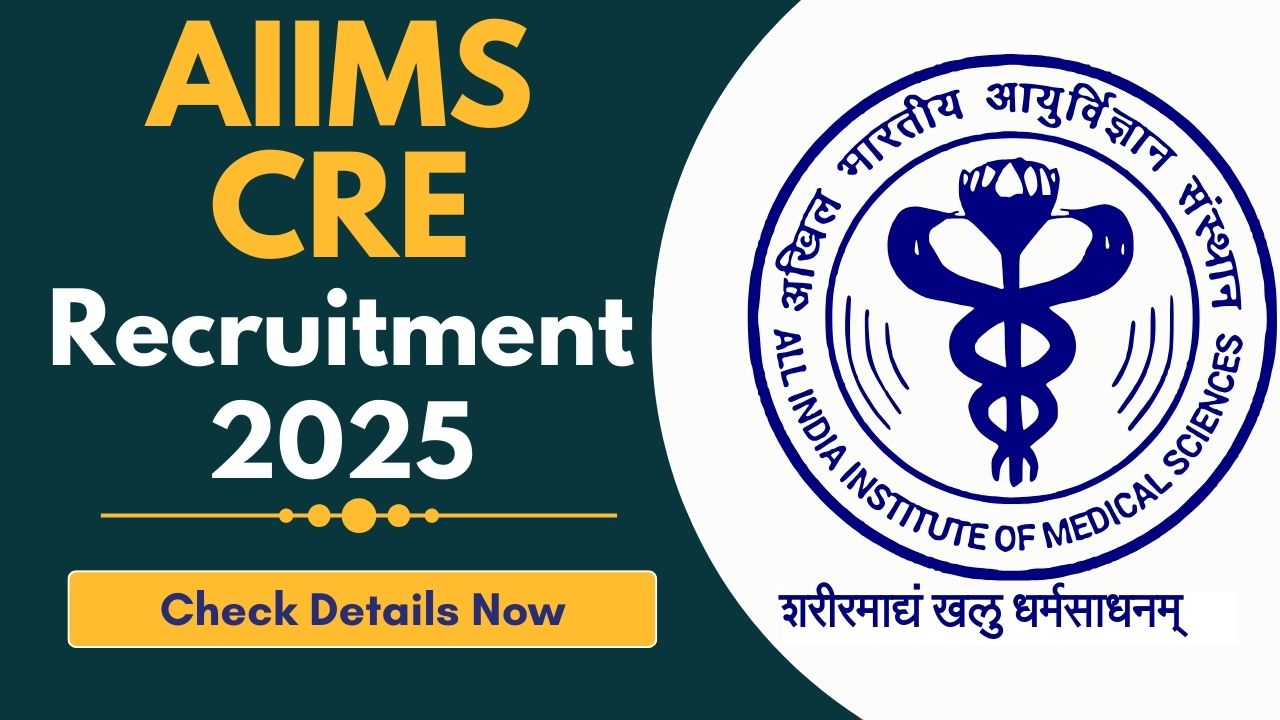 AIIMS CRE Recruitment 2025