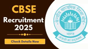 CBSE Recruitment 2025